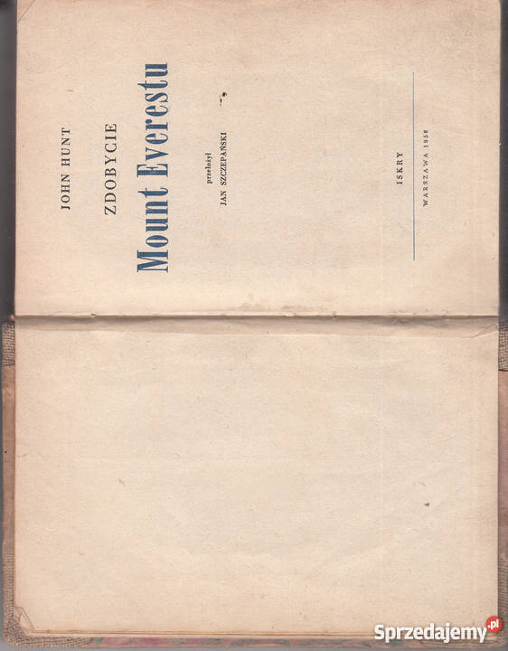 02357 ZDOBYCIE MOUNT EVERESTU JOHN HUNT Czyrna sprzedam
