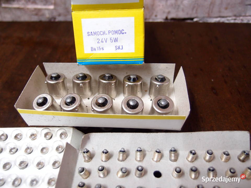 żarówki miniaturowe 26V E5 rurkowe SV6 Ba15s 24V Dom i Ogród łódzkie Łódź