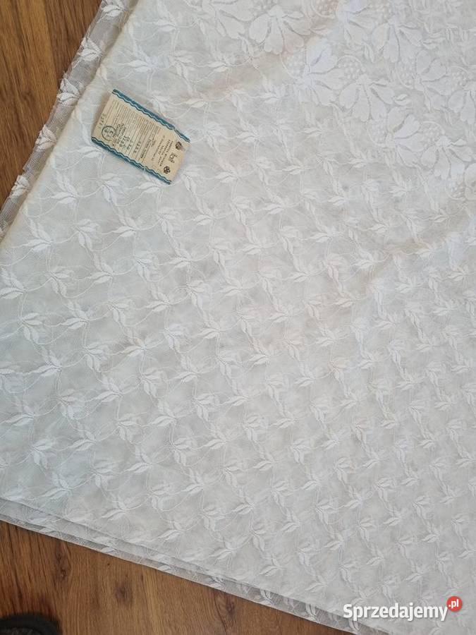 Firanka z okresu PRL duża 250x640 fabrycznie Lublin