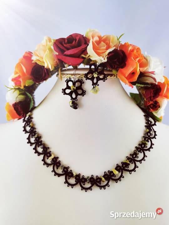 Biżuteria frywolitkowa małopolskie Wiśniowa