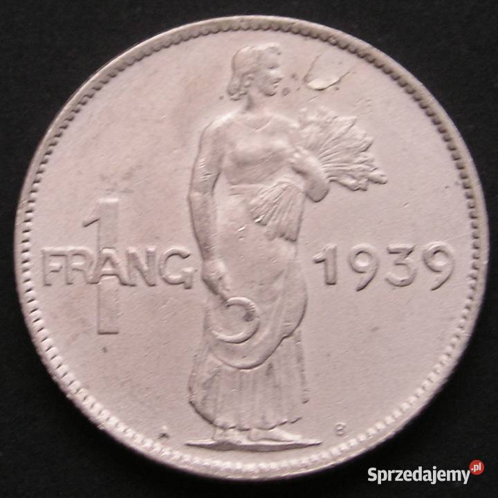 Luksemburg 5 frang 1939 stan 12 Łódź