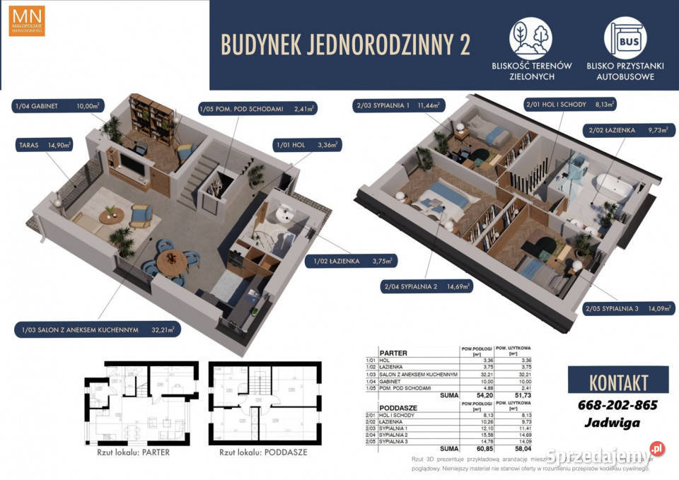 Dom wolnostojący Kocmyrzów 11508m2 2 piętra