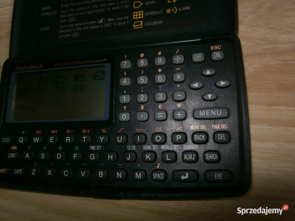RADIOSHACK EC387 64K ELECTRONIC ORGANIZER Łódź sprzedam