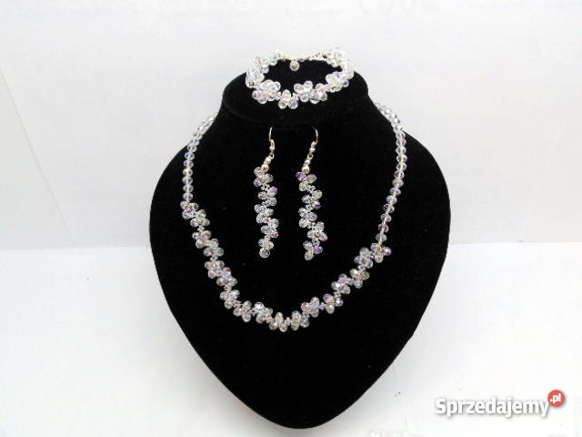 BIŻUTERIA Ślubna wieczorowa KRYSZTAŁKI SWAROVSKI Limanowa