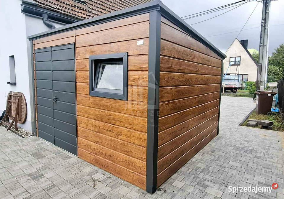 Schowek domek ogrodowy 3x3m brama dwuskrzydłowa Braniewo