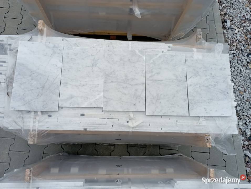 Płytka marmurowa CARRARA BIANCO pasy 2 poler Przemyśl sprzedam