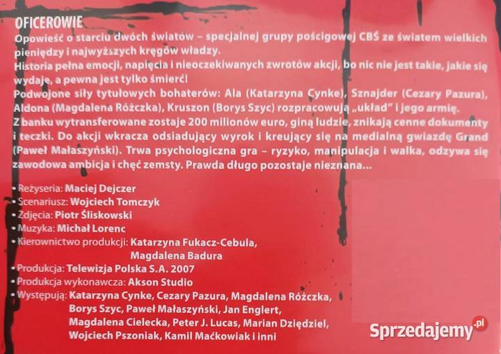 Oficerowie Polski serial kryminalny Odcinki 114 opolskie Opole
