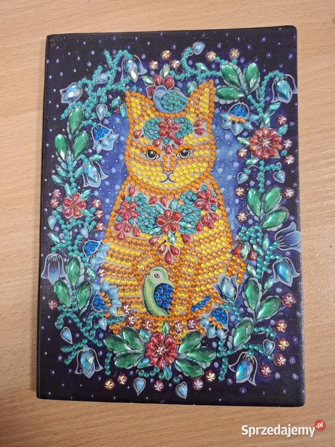 Notes wyklejany diamencikami pojedynczo w Rękodzieło