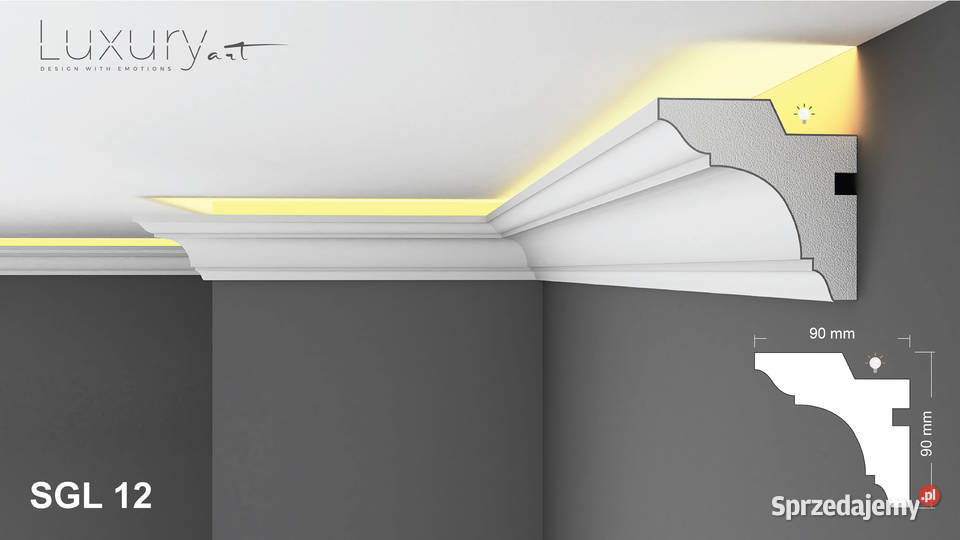 listwa led sztukateria oświetleniowa utwardzana Kraków sprzedam