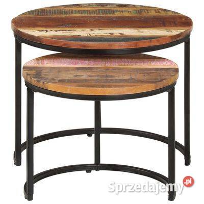 vidaXL Stoliki wsuwane pod siebie 2 lite drewno Warszawa