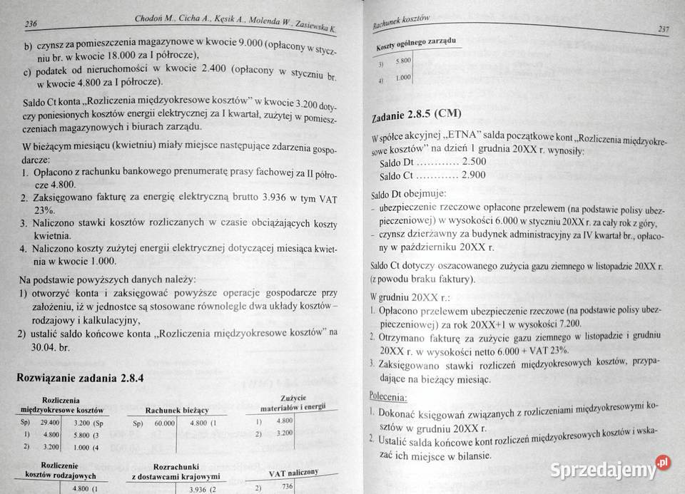 Zbiór zadań i pytań testowych z rachunkowości Rok wydania 2014 lubelskie Chełm