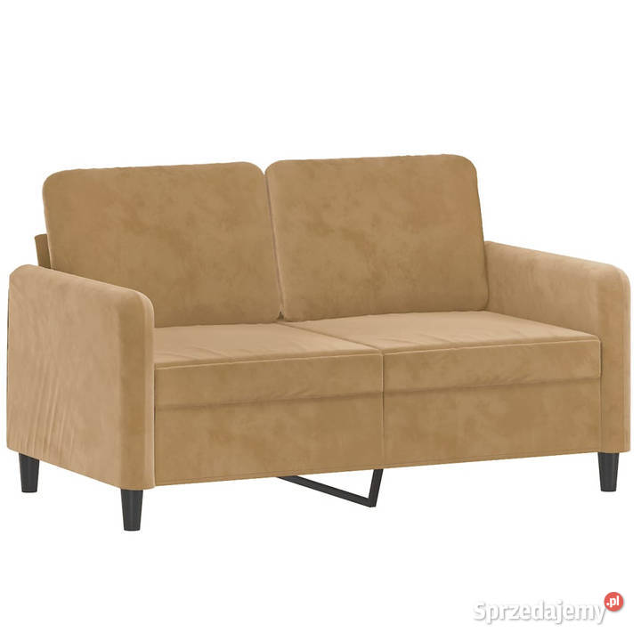 Sofa 2osobowa brązowy 120 tapicerowana aksamitem Dom i Ogród mazowieckie Warszawa