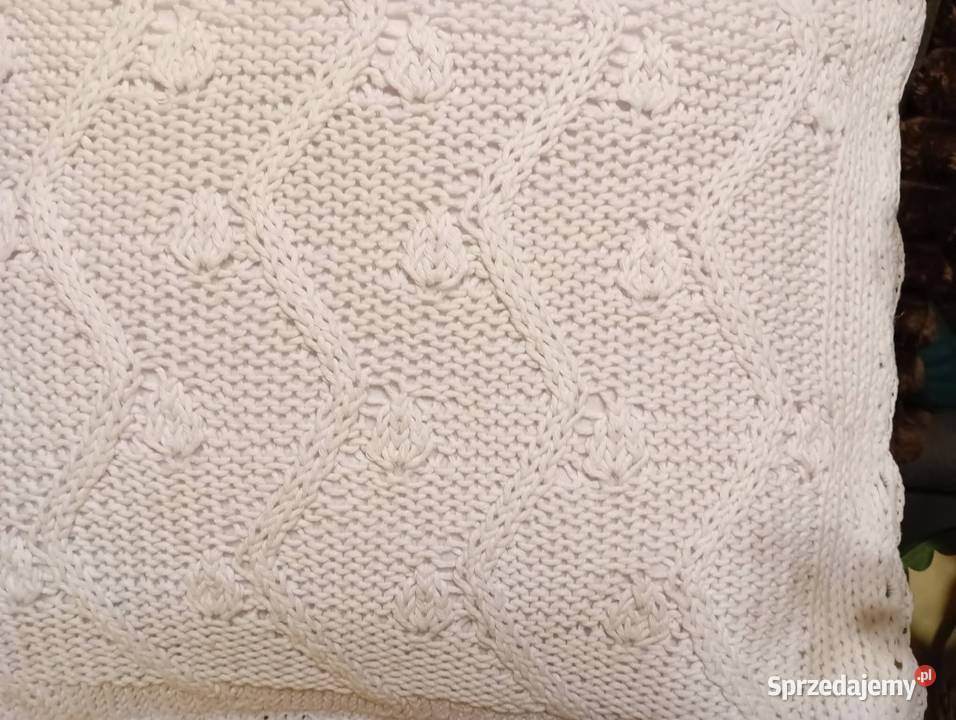 Poszewka dziergana Poszewki Alwernia sprzedam