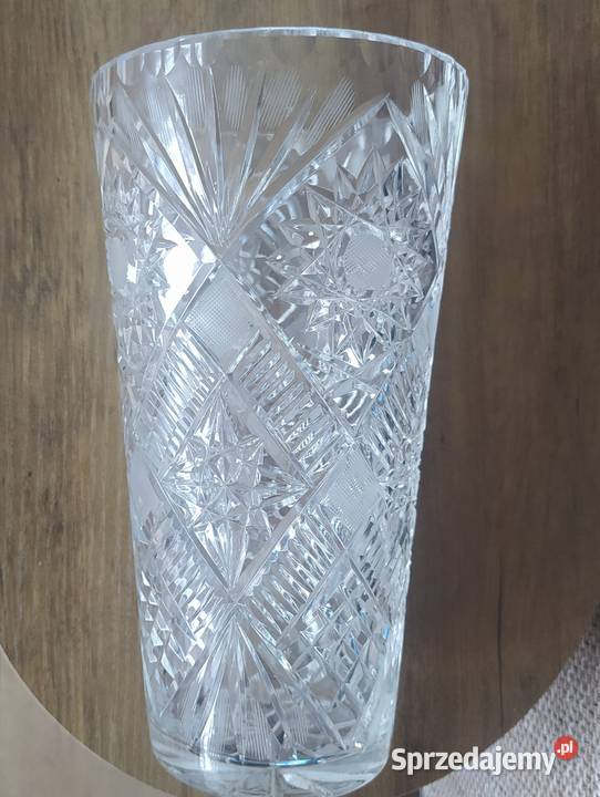 Kryształowy wazon z PRLu Gostynin