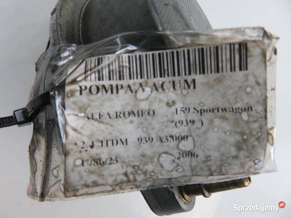 POMPA VACUM ALFA ROMEO 159 24 JTDM Pompy podciśnieniowe