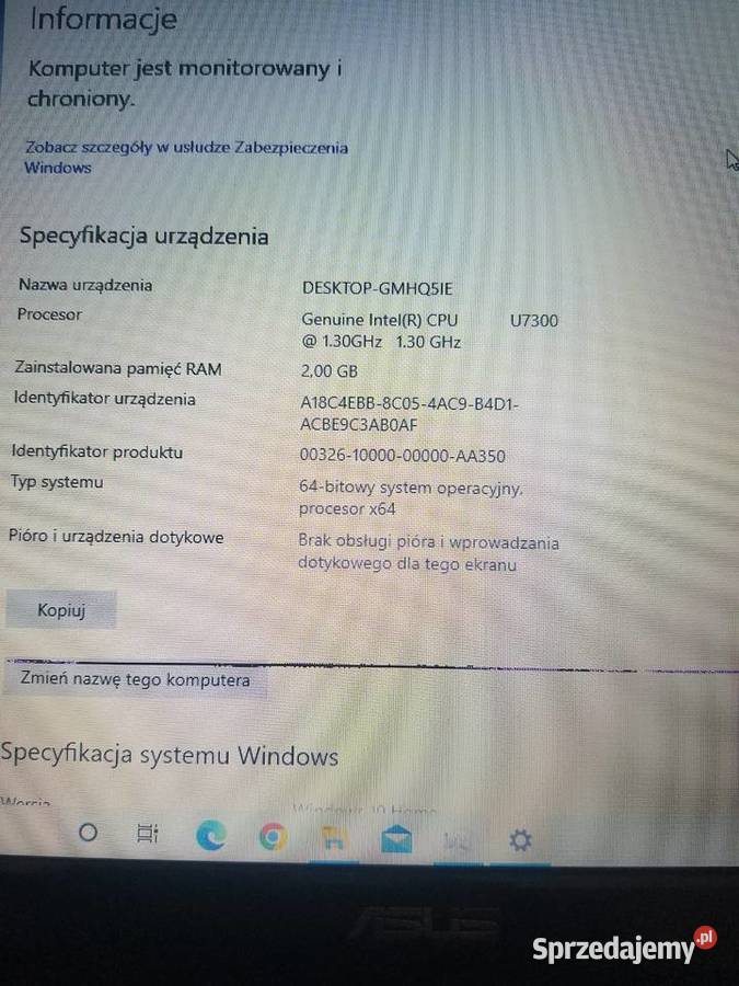 LAPTOP ASUS 50V Rymanów