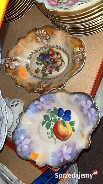 Patera owalna Półmisek z opalizowanej porcelany Porcelana i szkło Gdańsk sprzedam