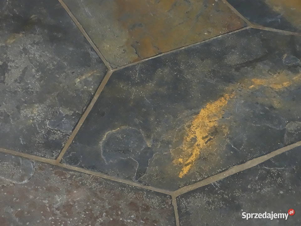 Ośmiokątny stolik kawowy łupek kamień vintage Biłgoraj sprzedam