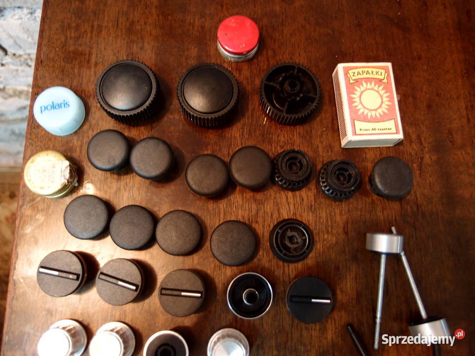 pokrętła gałki przyciski PRL radioodbiorników Łódź