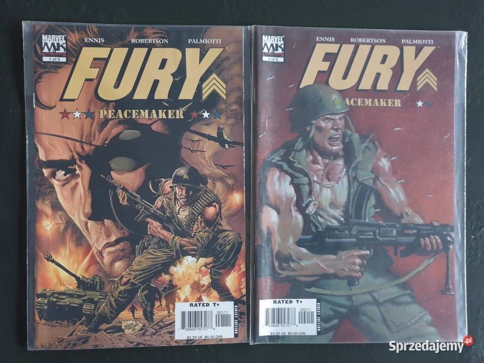 Marvel Knights Fury Peacemaker 5 komiksów USA Superbohaterowie Gdynia