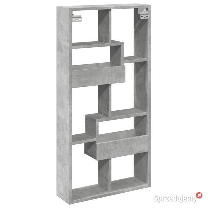 Szafka wisząca szarość betonu 50x15x100 WM854556 Warszawa