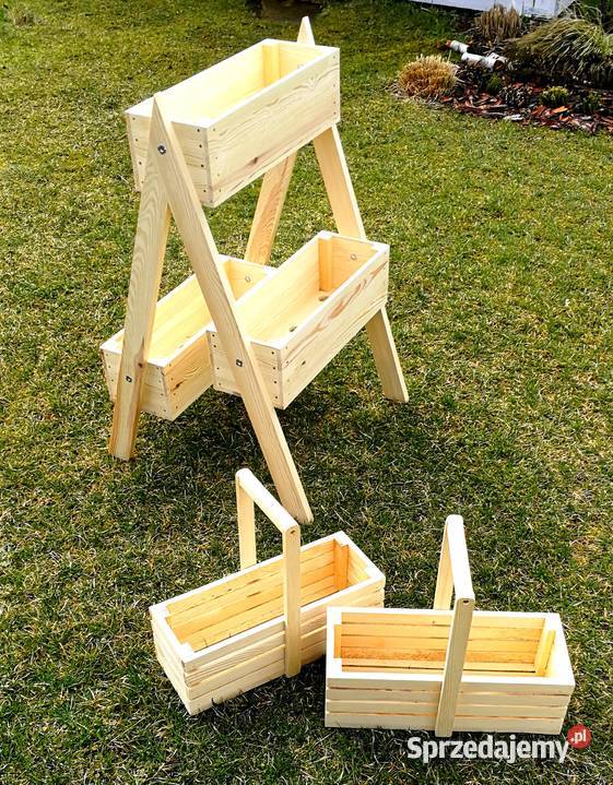 Doniczka drewniana osłonka drewniana Pozostałe