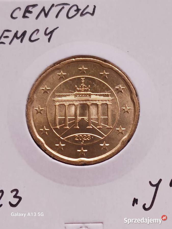 20 Eurocentów Niemcy 2023 r men J