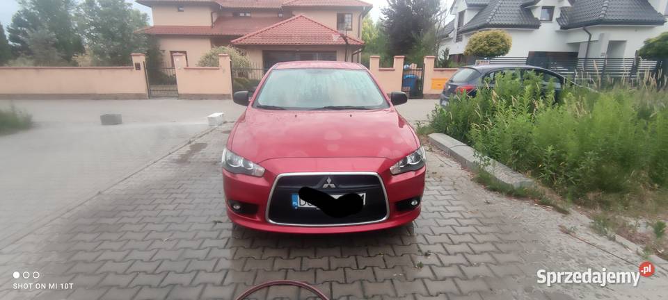 Czerwony Mitsubishi Lancer 2 właściciel salon nieuszkodzony dolnośląskie Wrocław