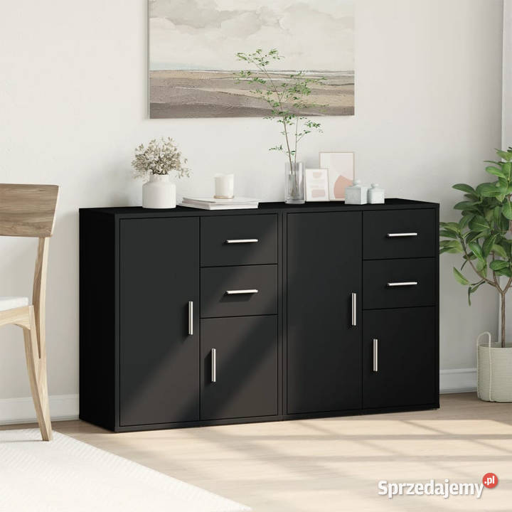 Szafki 2 czarne 60x31x70 materiał drewnopochodny Warszawa