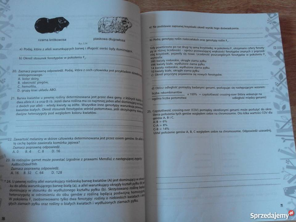 Zbiór zadań z biologii Ewa Pyłka Gutowska rozsz Kielce sprzedam