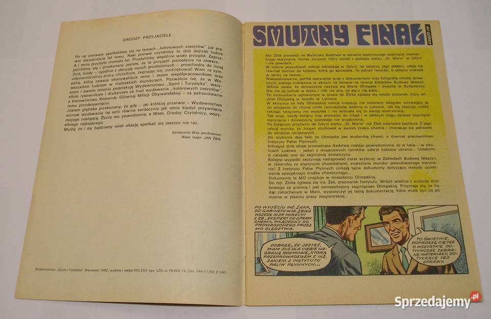 KAPITAN ŻBIK SMUTNY FINAŁ 1982 Łódź