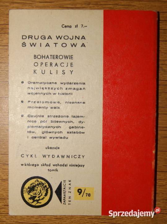 Żółty Tygrys Orzucone ultimatum 978 historyczne Proza i poezja Parczew sprzedam