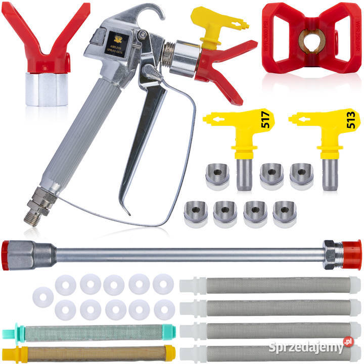 Pistolet Malarski z Dyszami 517 i 513 Lanca 50 Ludźmierz