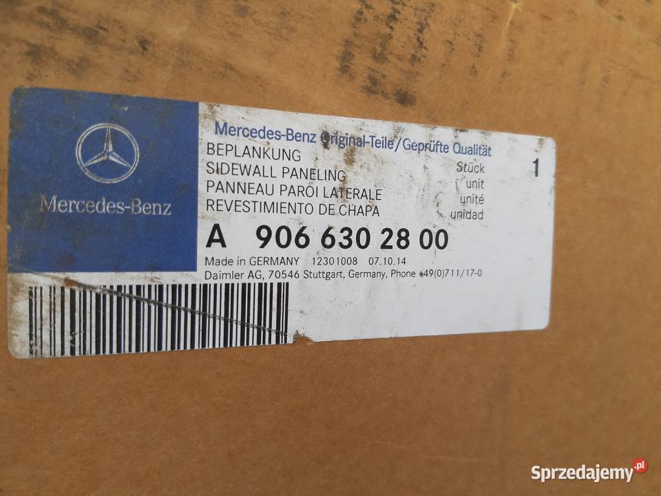 MERCEDES SPRINTER W906 DRZWI LEWY TYŁ NOWE dostawcze Drzwi