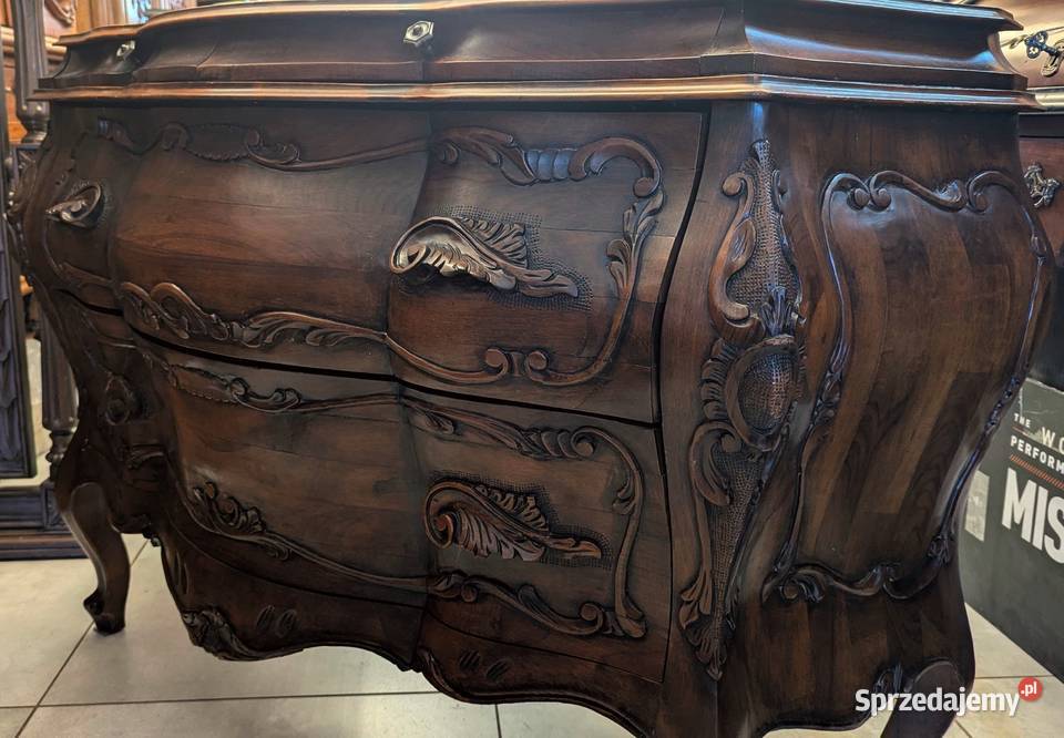Wspaniała komoda neobarokowa orzech sklep Dąbrowa Górnicza