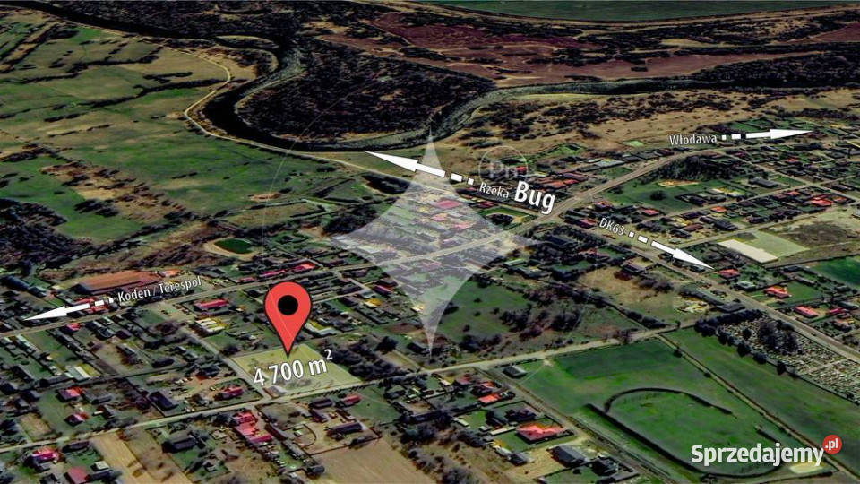 Działka w Sławatyczach Bugiem 25m Sławatycze