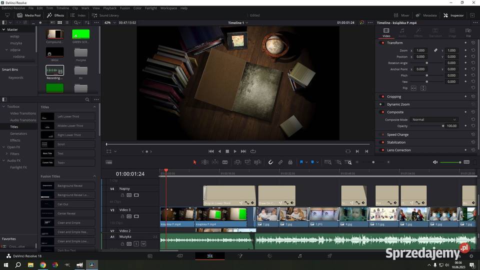 Montaż filmów okolicznościowych Konin