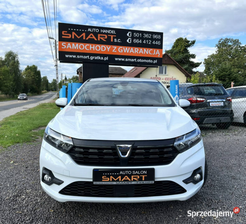 Dacia Sandero 10BenzynaLPG Salon 1rej 2022 Apple VAT marża Rydułtowy sprzedam