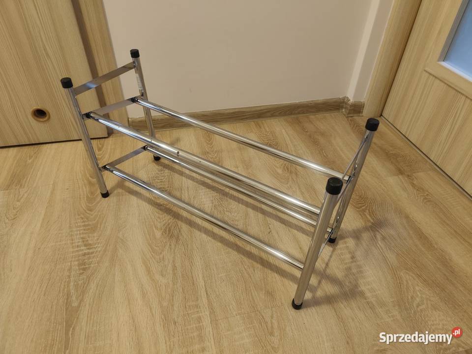 Metalowy stojak na buty półka teleskopowa chrom Dom i Ogród Rzeszów