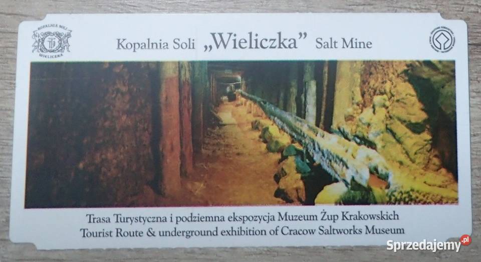 Bilet kolekcjonerski: Wstęp do kopalni soli w Wieliczce