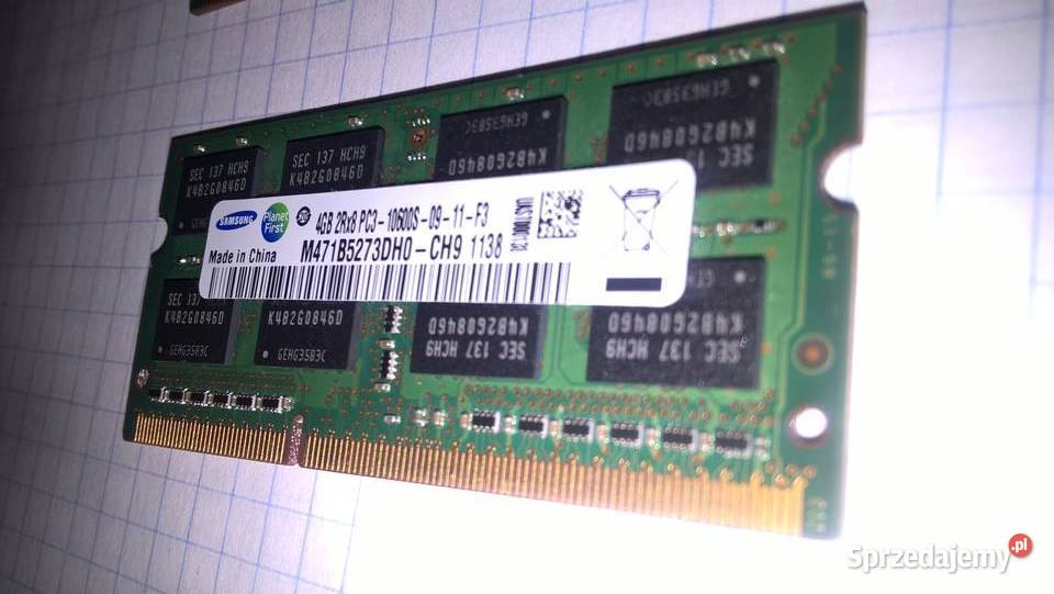 Pamięć do laptopa DDR3 SODIMM Samsung 4GB Kraków sprzedam