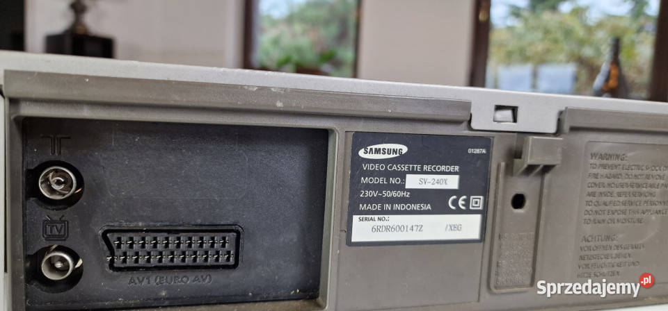 Video magnetowid Samsung SV 240 X SV240X Pilot