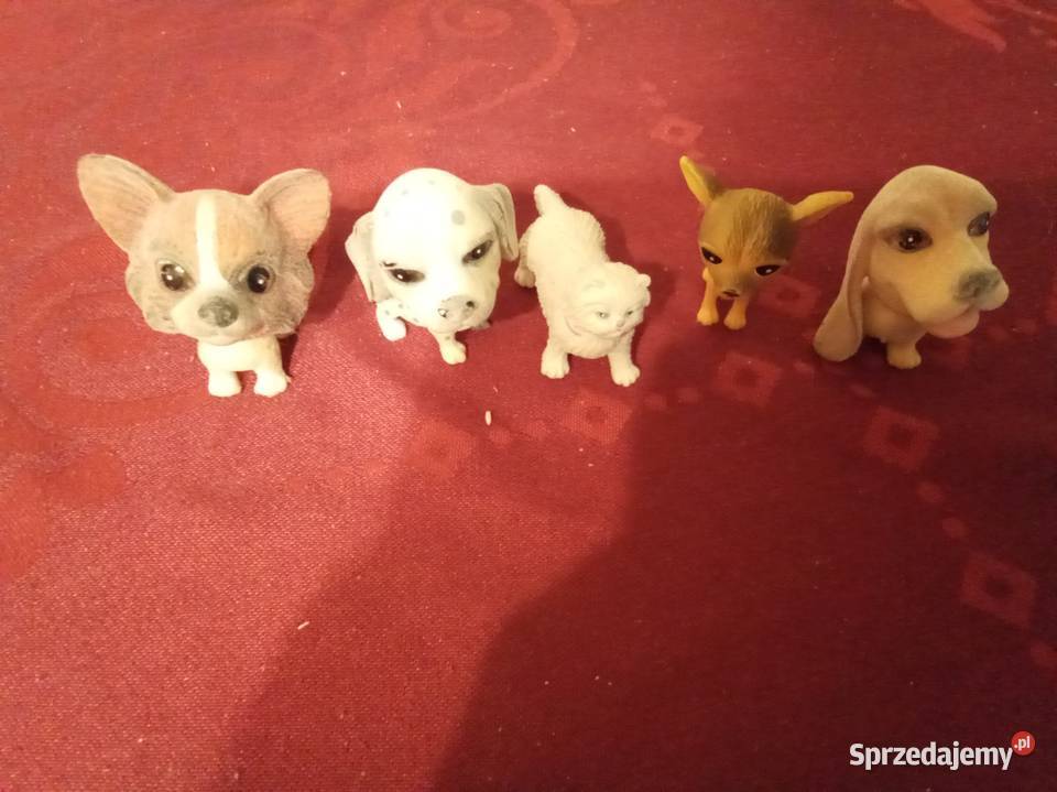 Dużo figurek pieski i kotek komplet Figurki Warszawa