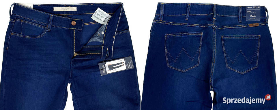 Spodnie damskie Wrangler Drew Sea Bird W28 L34 warmińsko-mazurskie Pisz