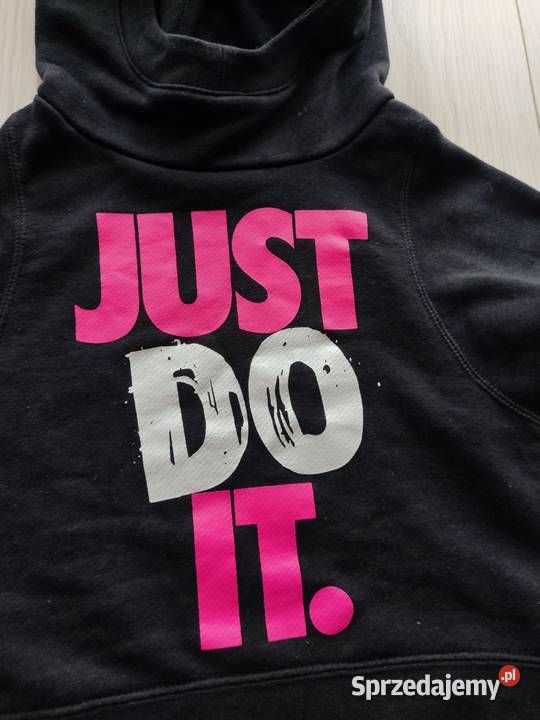bluza Nike z kapturem czarna just do it rozmiar Odzież damska mazowieckie Mława