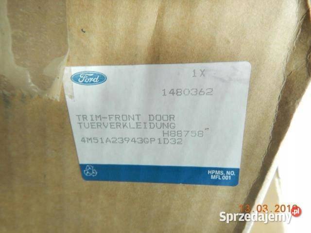 BOCZEK TAPICERKA DRZWI LEWY PRZÓD FORD FOCUS MK2 lubelskie sprzedam