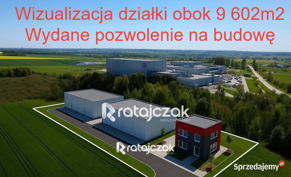 sprzedaży gruntu 9632m2 Łebcz Dr Augusta pomorskie