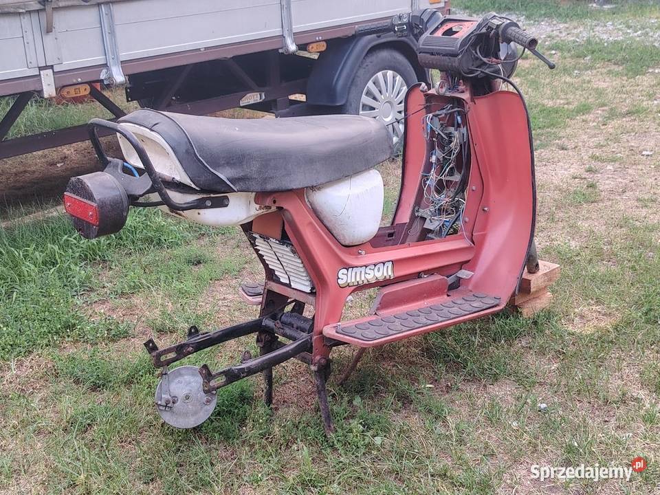 Simson sr50 motorynka uszkodzony