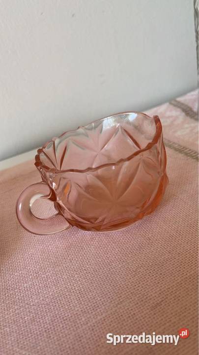 Mlecznik Rozalinowe szkło pomorskie Gdańsk sprzedam