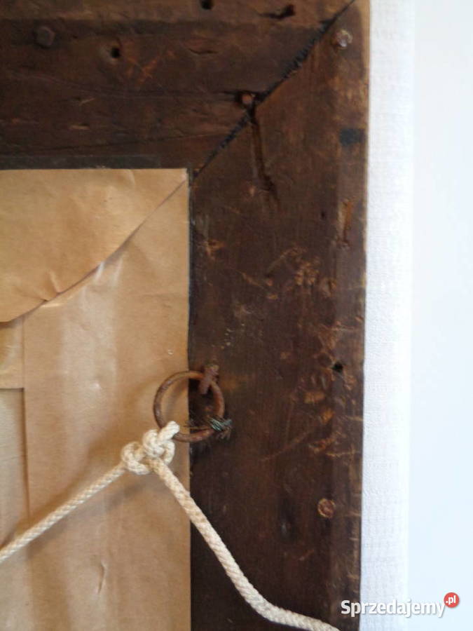 Obraz Olejny Antyczny Portret Kobiety koniec XIX Malarstwo Warszawa